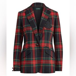 Lauren Ralph Lauren Women's Tartan Plaid Blazer